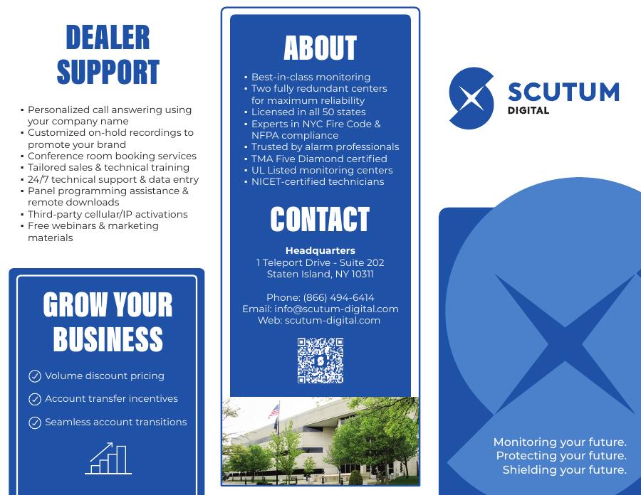 Scutum Digital Trifold Brochure — 2026 — cover